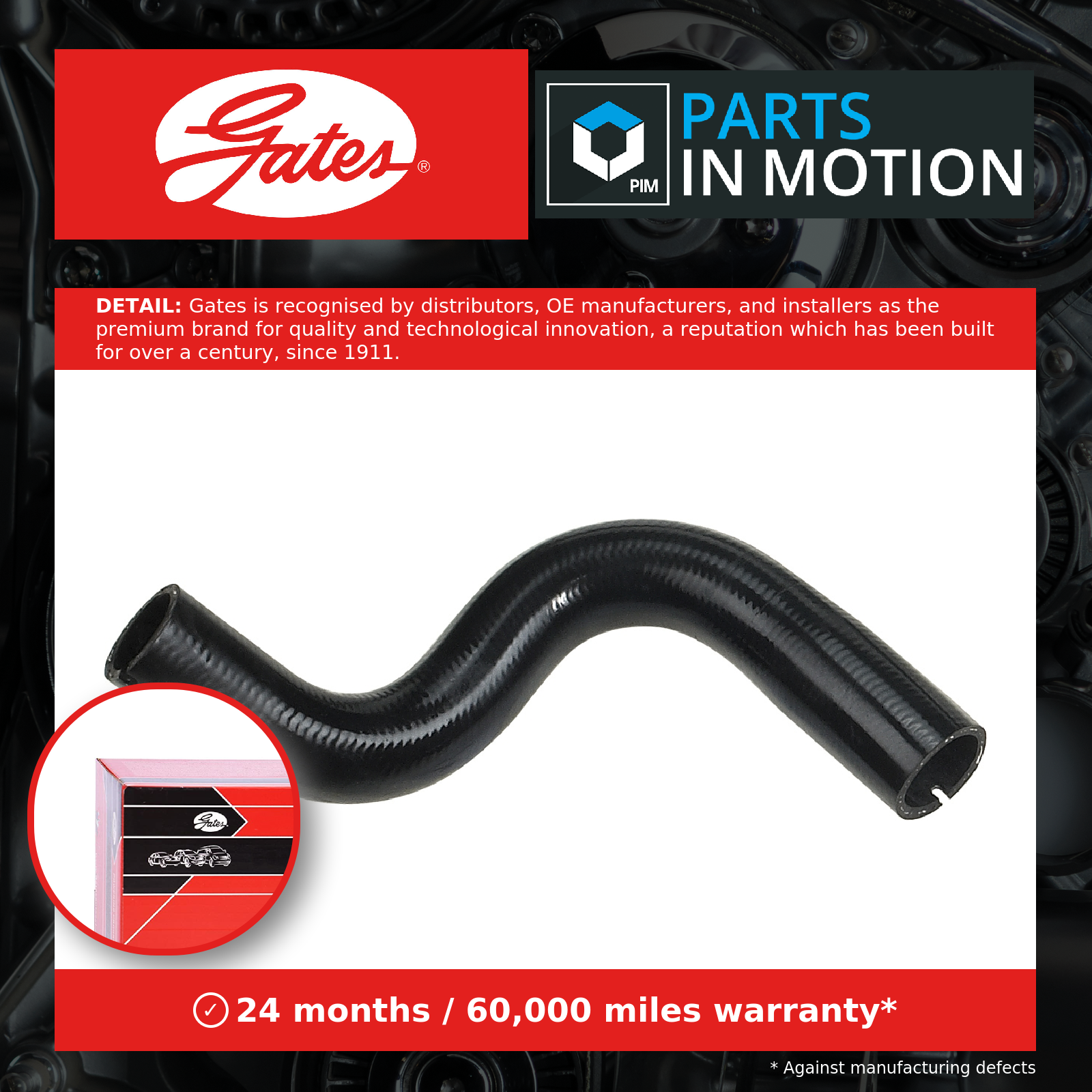 Radiator Hose fits ALFA ROMEO MITO 955 1.4 Lower 08 to 18 Coolant Gates 55700528 - Image 9