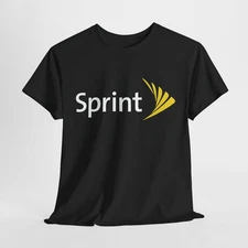 Sprint White Yellow LOGO T-Shirt GEEK Cellular Unisex Tee S-5XL