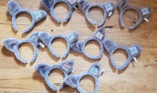 Great Wolf Lodge Wolf Headbands Ears Furry Gray Costume Gently Used Lot of 10