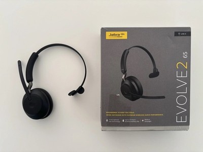 Jabra Evolve2 65 kabelloser Stereo Kopfhörer (MS Teams, USB-A) - Schwarz