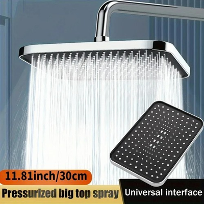 #ad 14 inch square rain shower head high pressure top spray 360° swivel $42.71