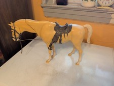 Vintage Marx Johnny West Horse Thunderbolt Palomino 1973