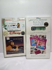 Lot Of 2 Disney Read-Along Sing-Along Cassette Tapes Lion King, Little Mermaid