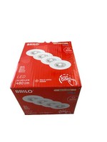 4X Briloner Weiß LED Einbaustrahler 4X 4,9W 4X 480Lm 3000K St-Dimmbar Ø90Mm IP44