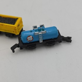 Open 1989 Galoob Micro Machines Trains Illinois Central Freight Lot Of 5