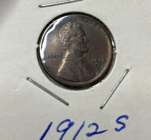 1912-S Lincoln Head Cent grades CH AU/UNC, Super Nice