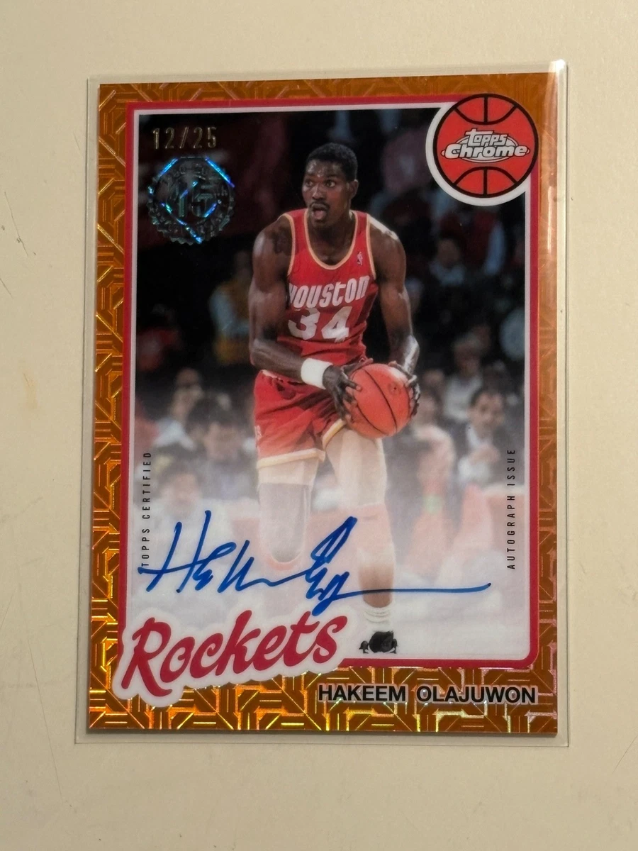 Hakeem Olajuwon Houston Rockets Basketball Autographed Sports