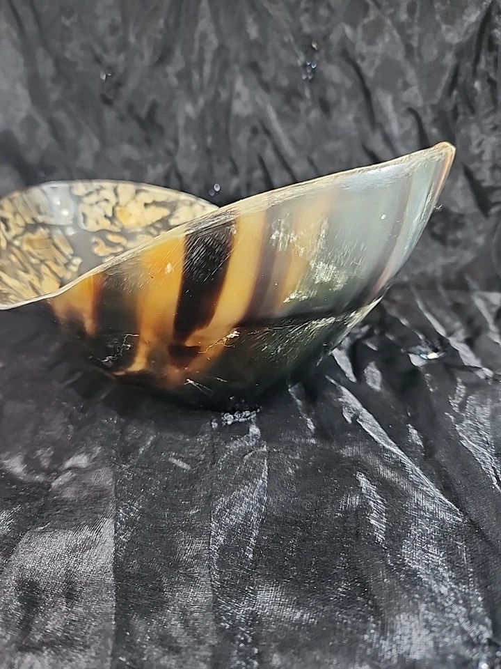 Ensaladera cuerno de búfalo 11"x7", vintage Foto 2 de 4