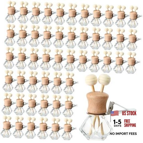 Pack Car Air Freshener Diffuser 8 ml Vent Clip Wood Caps 60 Diamond | eBay