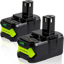 【Upgrade】 2 Packs 6.0Ah Lithium Replacement Battery for Ryobi 18V ONE+ Cordless 