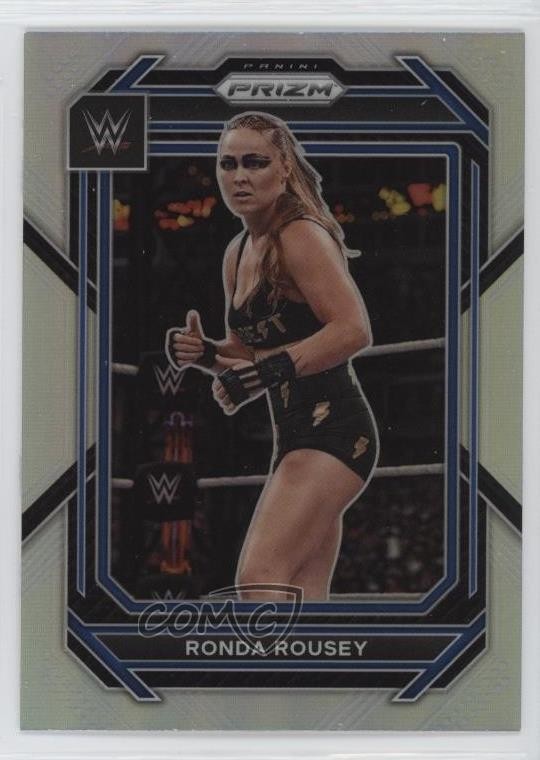 2023 Panini Prizm WWE Silver Prizm Ronda Rousey #194 02l5