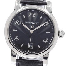 Orologio Uomo MONTBLANC Meisterstück Stardate 7189 Quadrante Nero Quarzo_942674