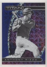 2021 Panini Chronicles Titan Blue Velocity Prizm Anthony Rizzo #1 0v7