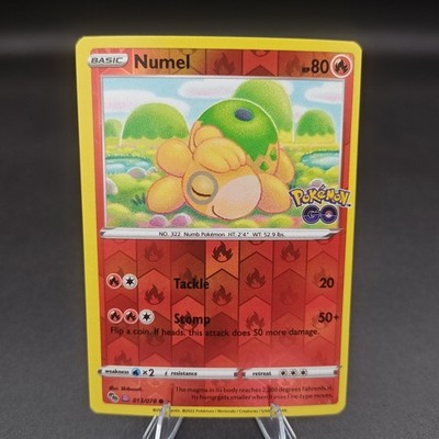 Numel (Peelable Ditto) Reverse Holo Pokemon GO 013/078 LP Pokémon TCG