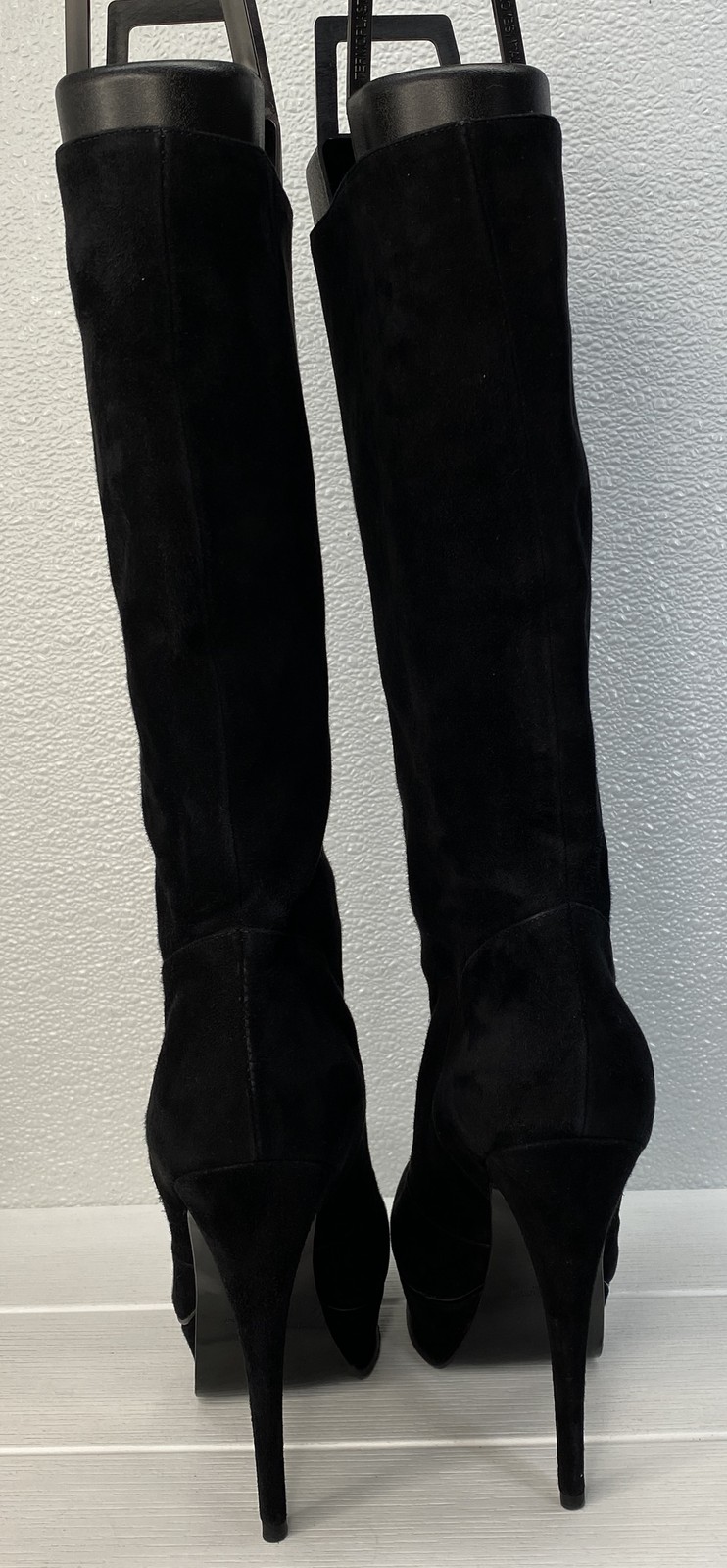 Saint Laurent Tribute 105 Platform Boot Women US8.5 EU38.5 Black Suede *PREOWNED thumbnail 2