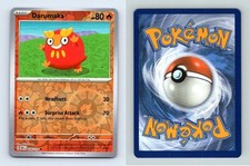 Darumaka #34/197 SV Obsidian Flames Reverse Holo Common Pokemon 2023 TCG Card