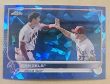 Shohei Ohtani / Mike Trout - 2022 Topps Chrome Sapphire Edition #159 - LA Angels
