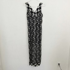 NEW Royal USA Gown Women's Size Medium Black Silver Maxi Mother of the Bride