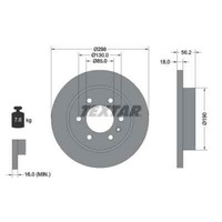 Textar 2X Bremsscheibe 92301003