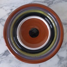 Vintage PETER SHIRE signed EXP POTTERY ceramic FOOTED PLATE Memphis 1997 no rsrv