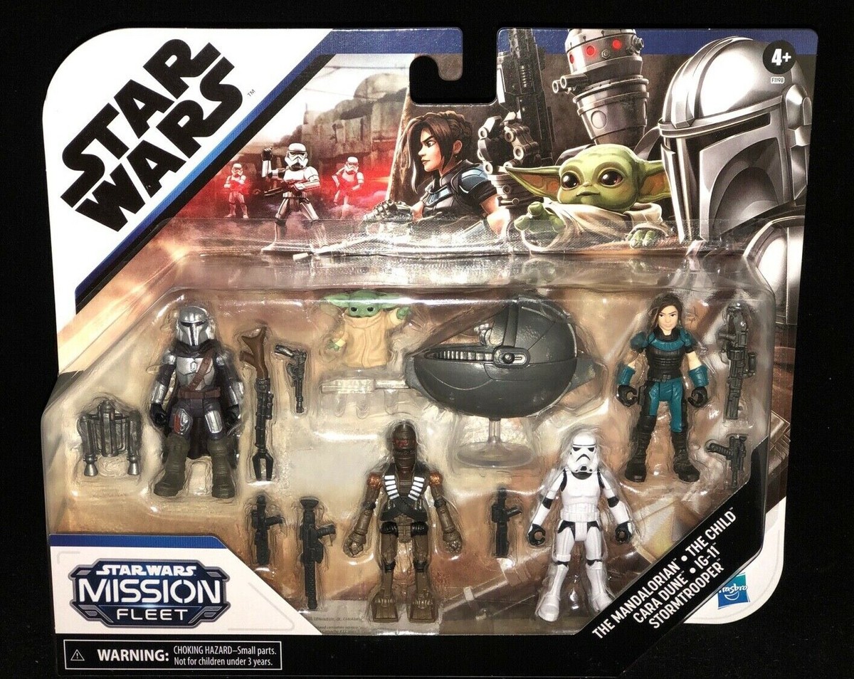HASBRO STAR WARS MISSION FLEET THE MANDALORIAN THE CHILD CARA DUNE IG-11 NEW