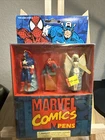 Vintage 1995 Pens Marvel Comics Spider Man Storm Captain America Avengers X-men