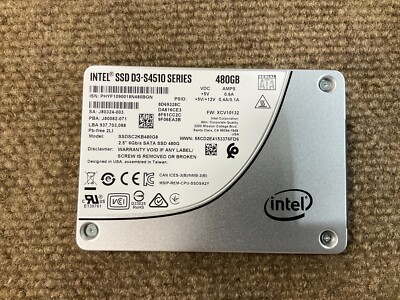 Intel D3-S4510 480GB SATA3 SSD Drive SSDSC2KB480G801   ️  ️     READ    