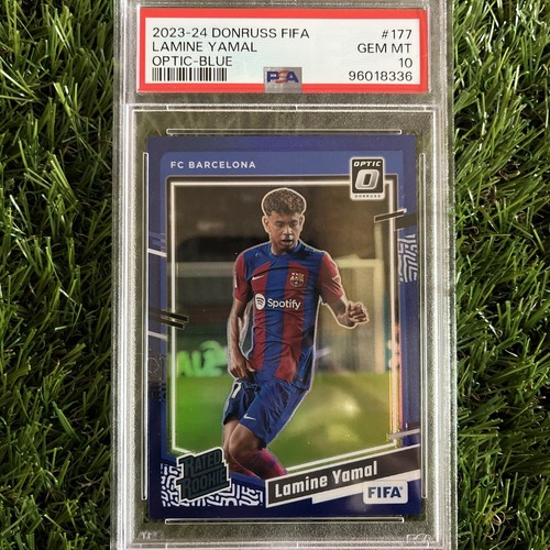 Carte Panini Donruss 2023-24 FIFA Optic Teal Mojo #177 Lamine Yamal Rookie /49 - FC Barcelone - Near Mint