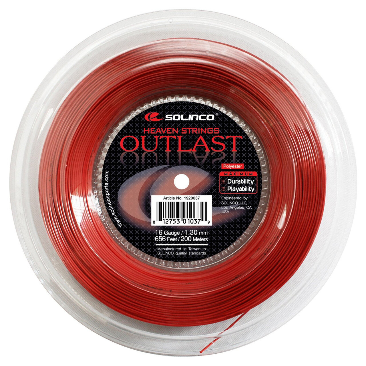 Solinco Outlast 16 1.30mm Tennis Strings 200M Reel