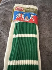 1x NOS Vintage HOPE Mens Cotton sz 10-17 Tube Socks Set 1970s