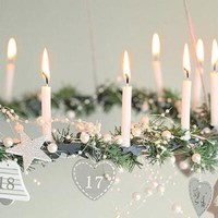 20 Servietten Blaze Of Light Lichter Kranz Advent Weihnachten Tischdeko 33X33Cm