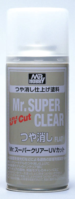 Mr Hobby - Gunze B-523 - Mr. Super Clear UV Cut Flat Spray (170 ml) - Neu