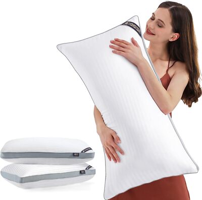 Luxury Hotel Collection Bed Pillows for Sleeping Standard Size Set of 2