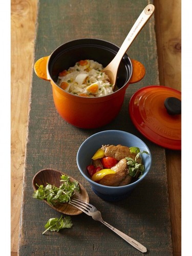Le Creuset Cocotte Every 20 Sage Rice Pot 20cm 2.8L Cast Iron Silver knob JP NEW - Picture 15 of 19