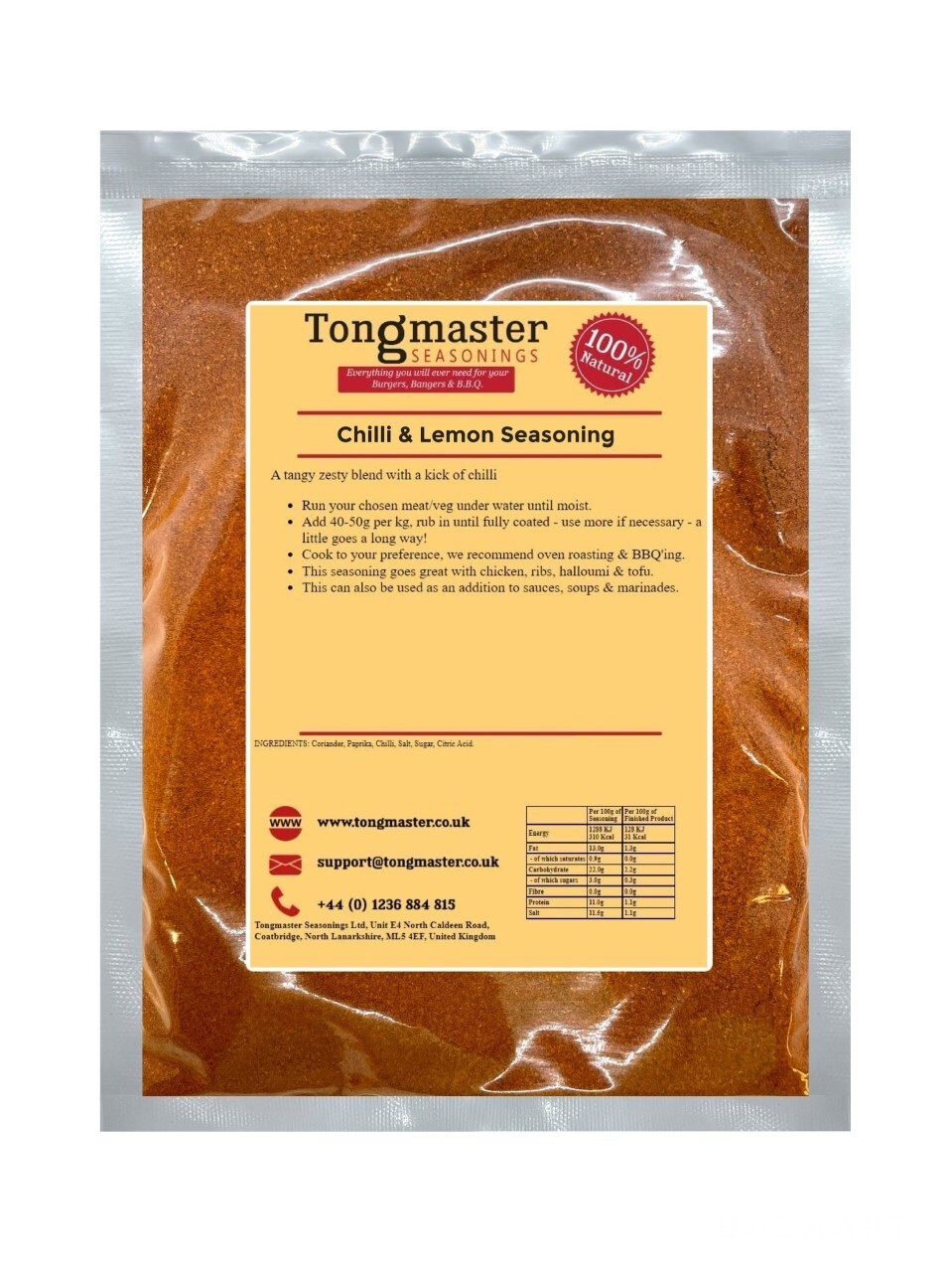 Chilli & Lemon Seasoning - 1kg