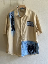 VTG Marc D'Amelio Madsoul HipHop Rap Baggy Button Front Y2K Men's 2XL Old School