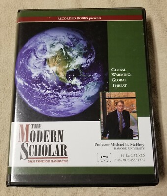 The Modern Scholar Global Warming Threat 7 Cassette Tape w Course Guide McElroy