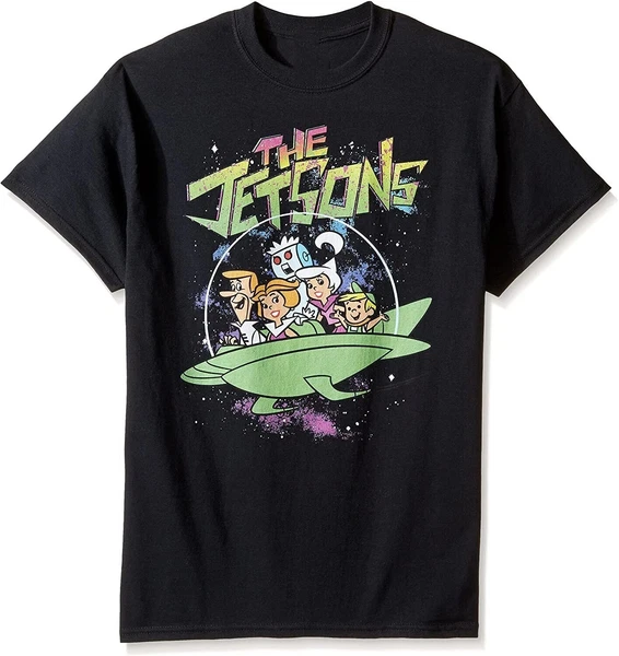 THE JETSONS Shirt So Funny Cartoon Black Cotton All Size Unisex S-5XL NI1318