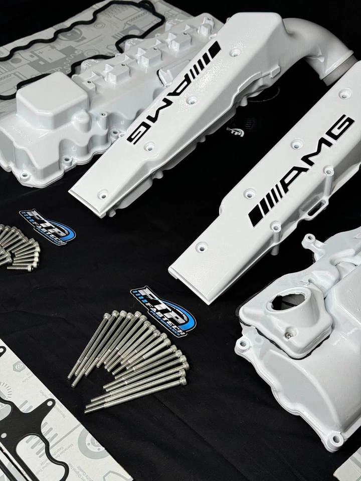 E55 AMG M113K Polar White Valve Covers and surge Tanks E55 G55 S55 SL55 AMG Perf - Image 2 of 4