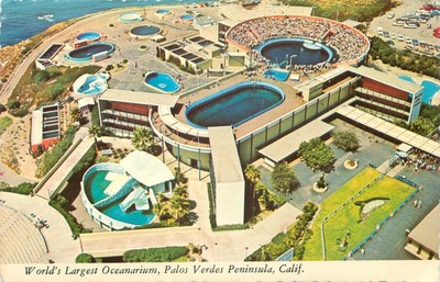 World's Largest Oceanarium, Palos Verdes Peninsula, Cali - Vintage 4x6 Postcard