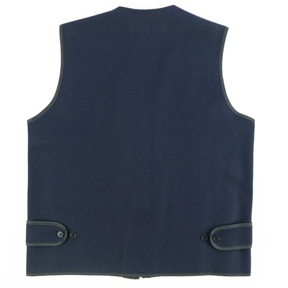 Vintage Caleb V Smith and Son Jackvest Full Zip Vest Size 38 XL Wool New York - Image 2 of 4