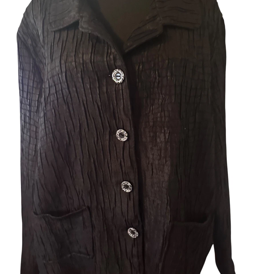 City Blues by Koret Chaqueta Crepé Negra Talla XL Foto 4 de 4