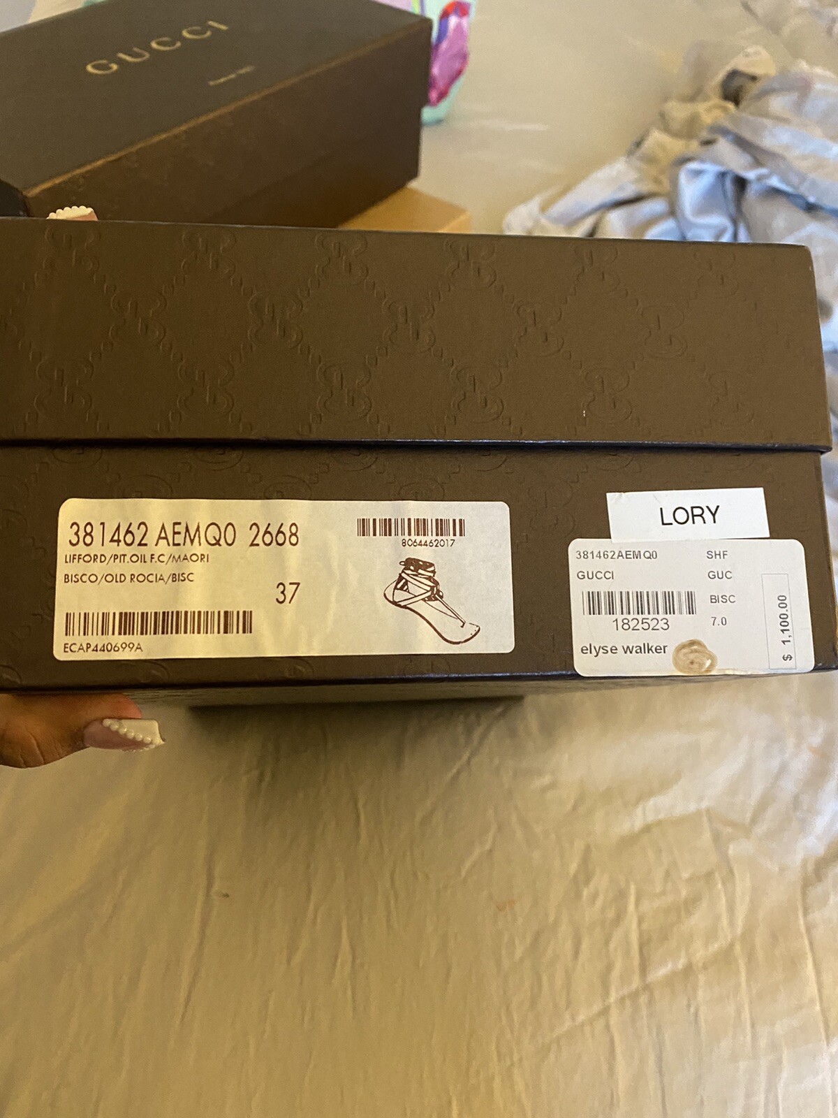 Gucci python ankle Wrap Flat Sandal - image 3