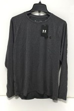 Under Armour/Bodybuikding.com Tech Long-Sleeve Shirt for Men Heather/Black Lg.