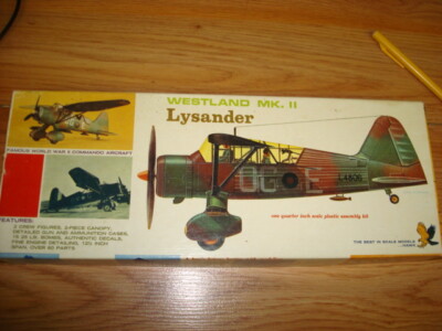 VINTAGE 1967 Hawk 1:48 Scale Westland Mk. II Lysander Kit #563-130~UNBUILT in OB