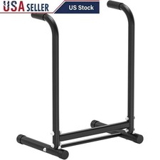 Heavy Duty Dip Station Steel Adjustable Push Up Bars Portable Equipment Fitness
