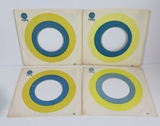 Capitol Records Company Paper Sleeve Lot 45 RPM Vinyl Target Blue Yellow