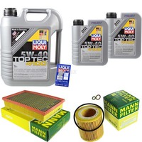 Mann Inspektionspaket 7L Liqui Moly Top Tec 4100 5W-40 FüR BMW 7Er E65 E66