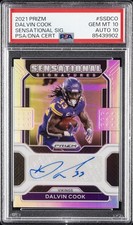 2021 PANINI PRIZM SENSATIONAL SIGNATURES DALVIN COOK 99/149 PSA 10 AUTO 10