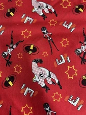 INCREDIBLES FAMILY TOSS  Cotton Fabric 2.75 YARDS